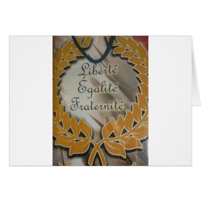 Cartão Liberdade, Igualdade, Fraternidade: Futuro Floread (Frente Horizontal)