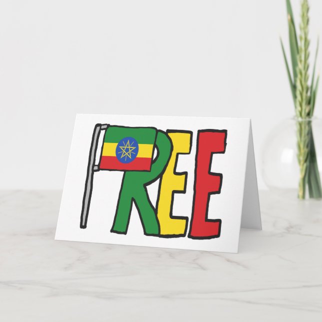 Cartão Liberdade na Etiópia (Frente)