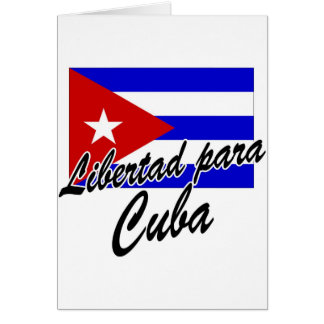 Cartão Libertad para Cuba!