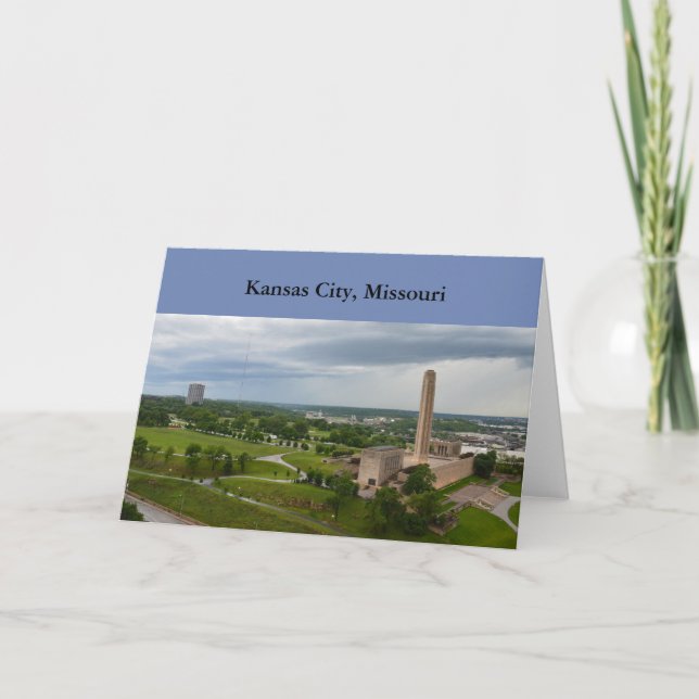 Cartão Liberty Memorial and BMA Building, Kansas City, MO (Frente)