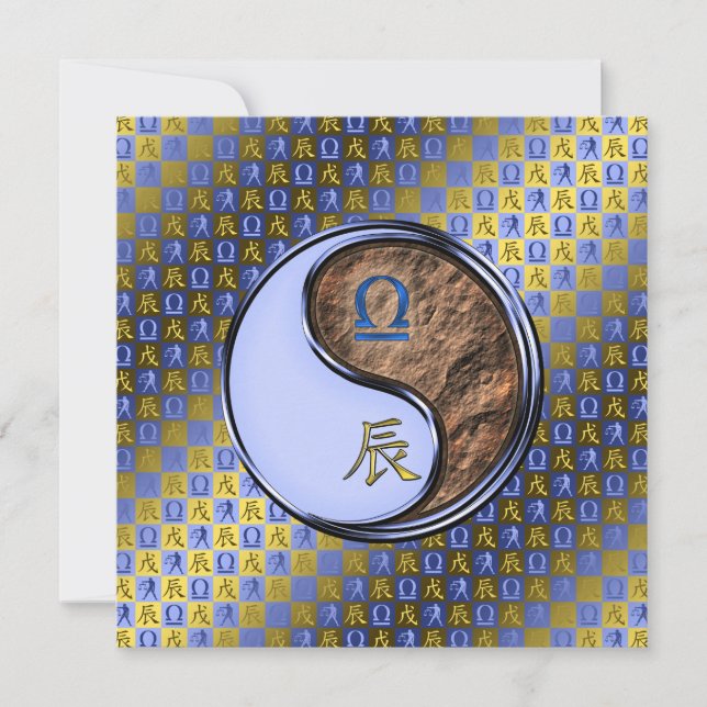 Cartão Libra e Dragão da Terra (Frente)