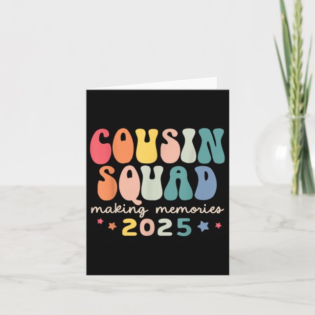 Cartão Licença de Memórias do Fazer 2025 do Cousin Squad  (Frente)