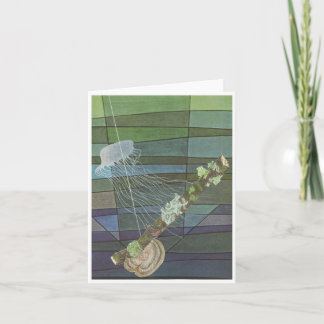 Cartão Lichen aquela água-viva -