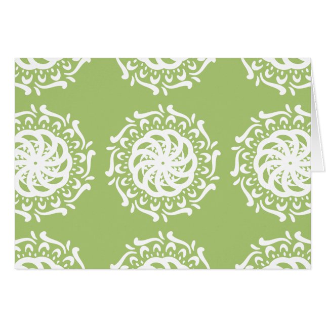 Cartão Lichen Mandala (Frente Horizontal)