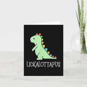 Cartão Lickalottapus Divertido Orgulho Lésbica Lgbtq, Hum
