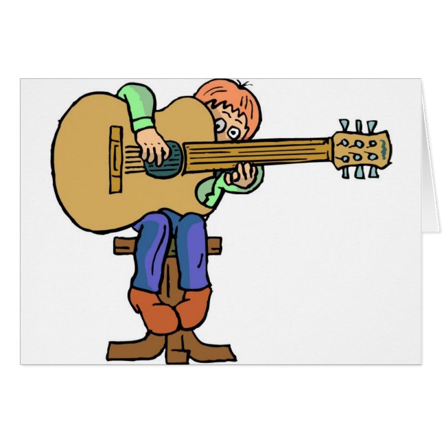 Cartão Lições sobre música (Frente Horizontal)