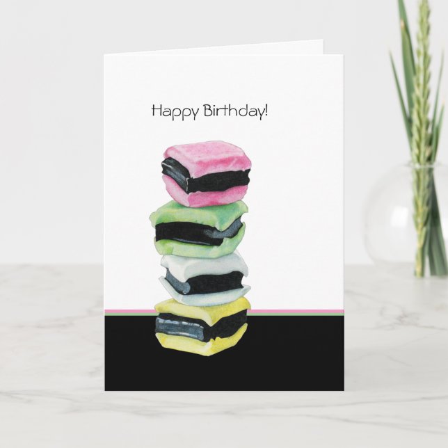 Cartão Licorice Allsorice Birthday Card (Frente)