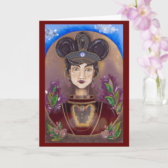 Cartão Líder Forte Chieftess Magnolia Vazio Card (Orquídea)