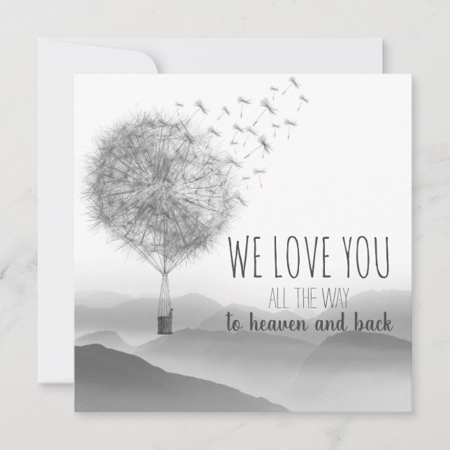 Cartão Lief condoleance kaartje met paardebloemen | (Frente)