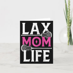 Cartão Life Mãe Lacrosse Lax Player Filha Son Stick Ba