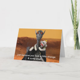 Cartão Life on Mars horiz Birthday