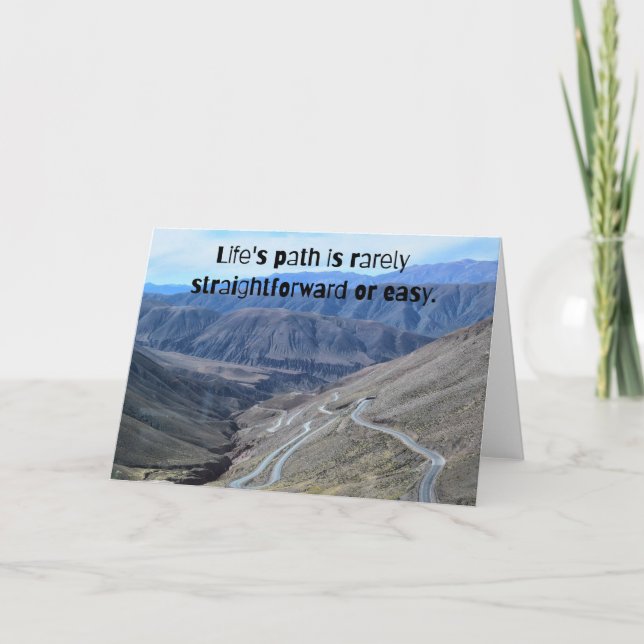 Cartão Life's path. (Frente)