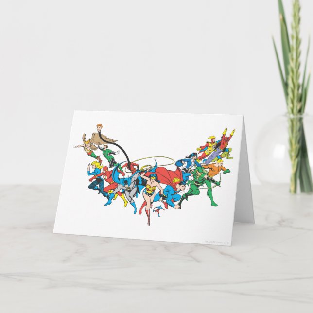 Cartão Liga da Justiça da América Grupo 2 (Frente)