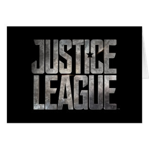 Cartão Liga da Justiça Logotipo Metálico da Liga da Ju