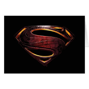 Cartão Liga da Justiça  Símbolo metálico-superman