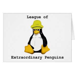 Cartão Liga dos Pinguins Extraordinários 2