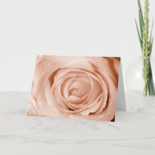 Cartão Light Apricot, Get Well Soon (Frente)