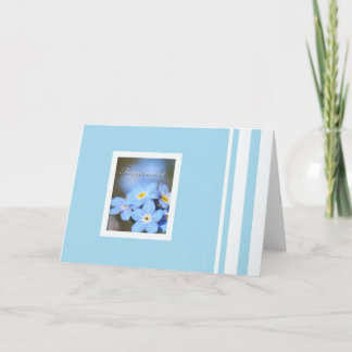 Cartão Light Blue with Forget Me Not