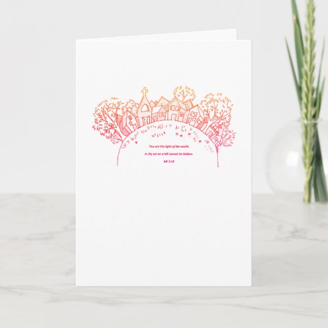 Cartão Light on a Hilltop (Frente)