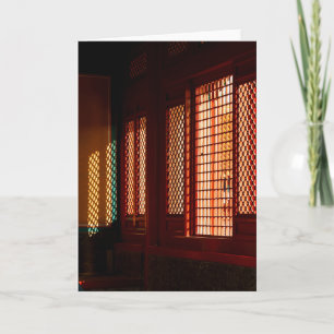 Cartão Light Through Mesh Window openings