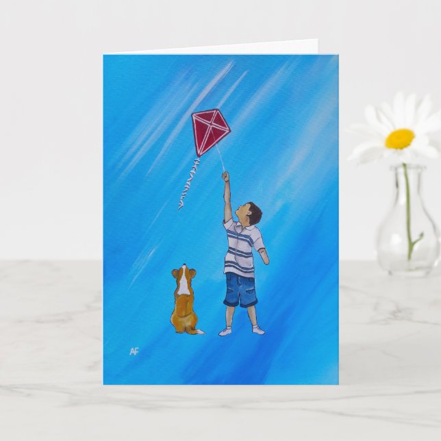 Cartão Lighter than Air Painting by Alfred Fox (Planta pequena)