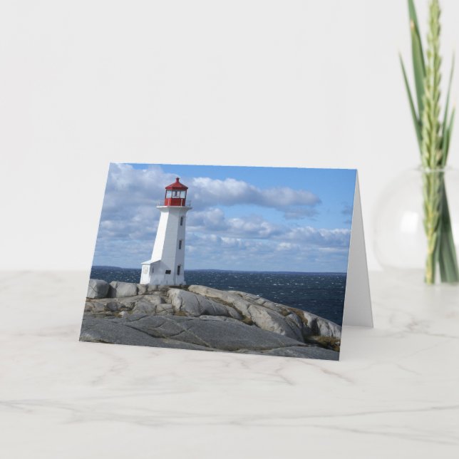 Cartão Lighthouse at Peggy's Cove (Frente)