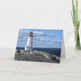Cartão Lighthouse at Peggy's Cove