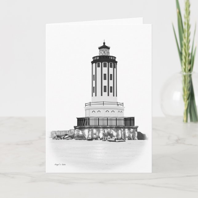 Cartão lighthouse note card (Frente)