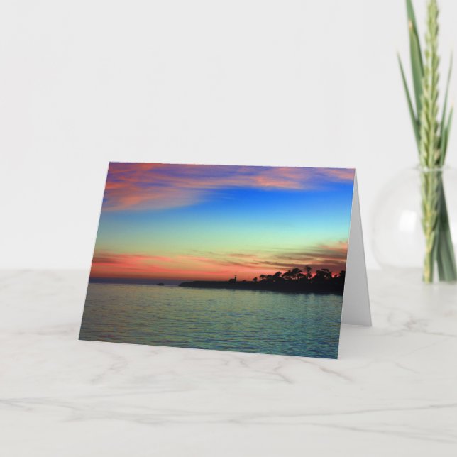 Cartão Lighthouse Point, Santa Cruz, CA (Frente)