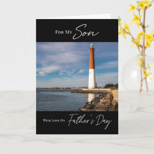 Cartão Lighthouse Seascape Father's Day for Son