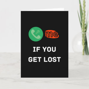 Cartão Ligue-me se você se perder