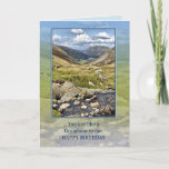 Cartão Like a Grandson Birthday with a Mountain Landscape<br><div class="desc">A beautiful landscape to wish a happy birthday to someone who is like a grandson to you. A view of the English Lake district.</div>