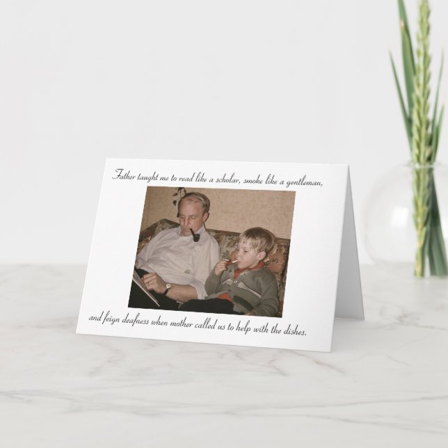 Cartão Like Father, Like Son Father's Day Card (Frente)