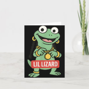 Cartão Lil Lizard Funny Lizard Trending Memória