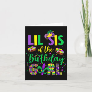 Cartão Lil Sis Da Garota De Aniversário Que Mardi Gras Si