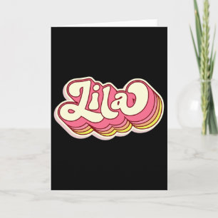 Cartão Lila Nome Personalizado Primeiro Nome Sobrenome