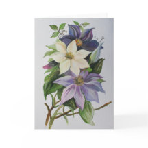Lilac Clematis Vine - Pintura em acrílico