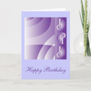 Cartão Lilac "Happy Birthday" Design