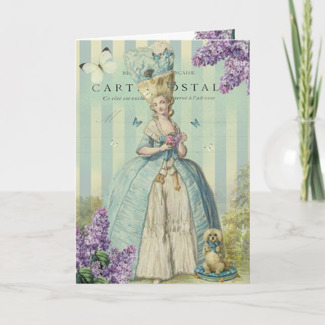 Cartão Lilas au printempéries, Mães Dat (Frente)