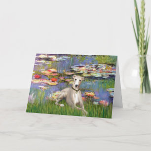 Cartão Lilies 2 - Whippet #2