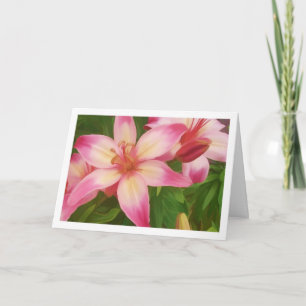 Cartão Lilies in Bloom