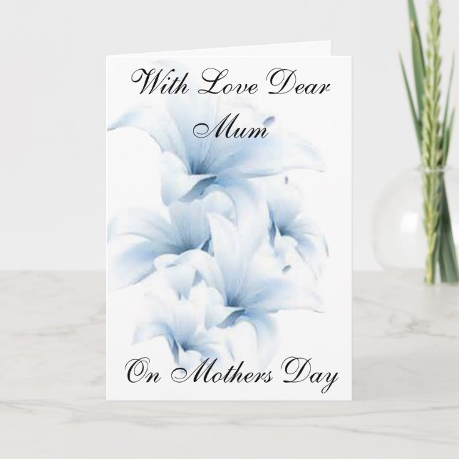 CARTÃO LILIES MOTHERS DAY GREETING CARD (Frente)