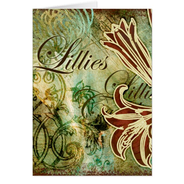 Cartão Lillies (Frente)