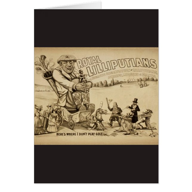 Cartão Lilliputians reais (Frente)