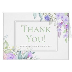 Cartão Liloso e Rosa Esbranquiçado