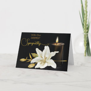 Cartão Lily Candle Black Dourada Simpatia