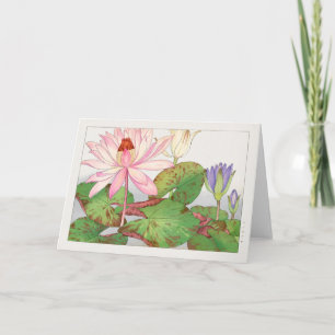 Cartão Lily de água de Tanigami Konan