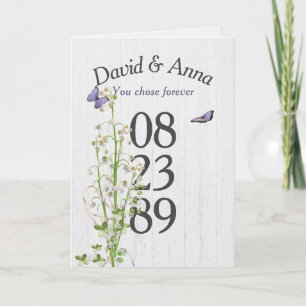 Cartão Lily dos Parabéns do Aniversário do Vale