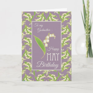 Cartão Lily May Birthday Card, Mauve: Madrinha
