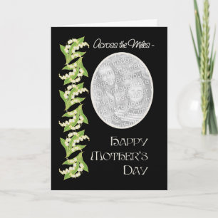 Cartão Lily Mothers Day Photo Card Black Across the Miles